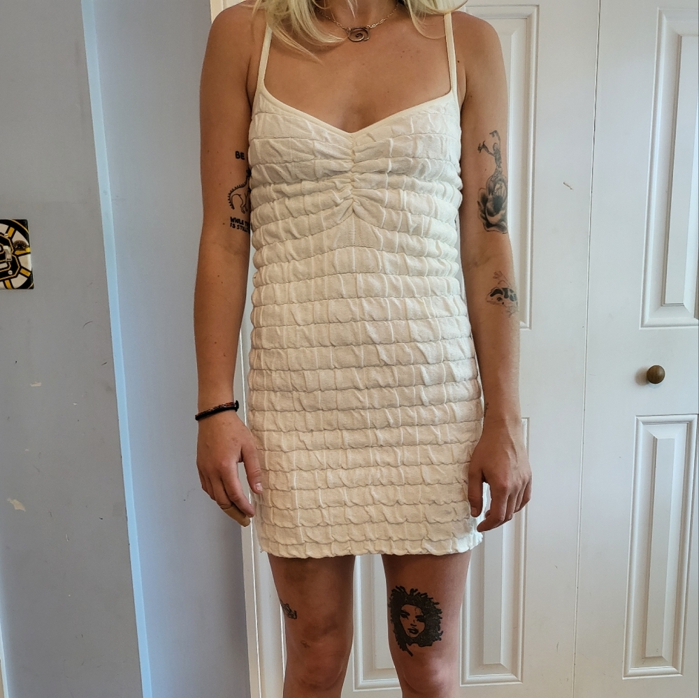 Urban Outfitters bodycon dress, white, size XS
